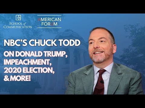Chuck Todd on 2020 “Wildcard” Candidates --and Why Politics Today is like “Back to the Future”