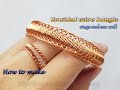 Braided wire bangle, rings and ear cuff - A little change,  will come out different patterns 550