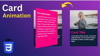 How To Make Flip Card Animation On Hover | HTML & CSS Tutorial