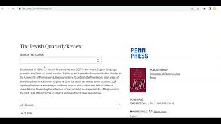 JSTOR Part 1