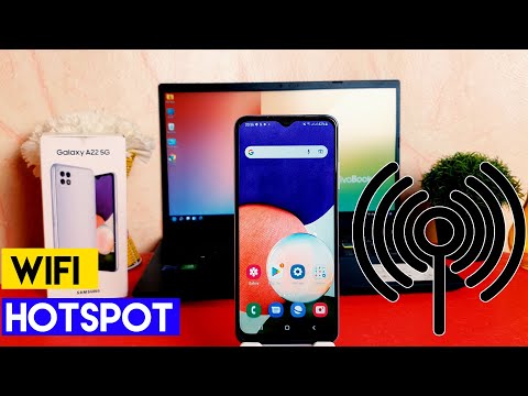 How to Set Up Mobile Hotspot on Samsung Galaxy A22 - Create WiFi Hotspot