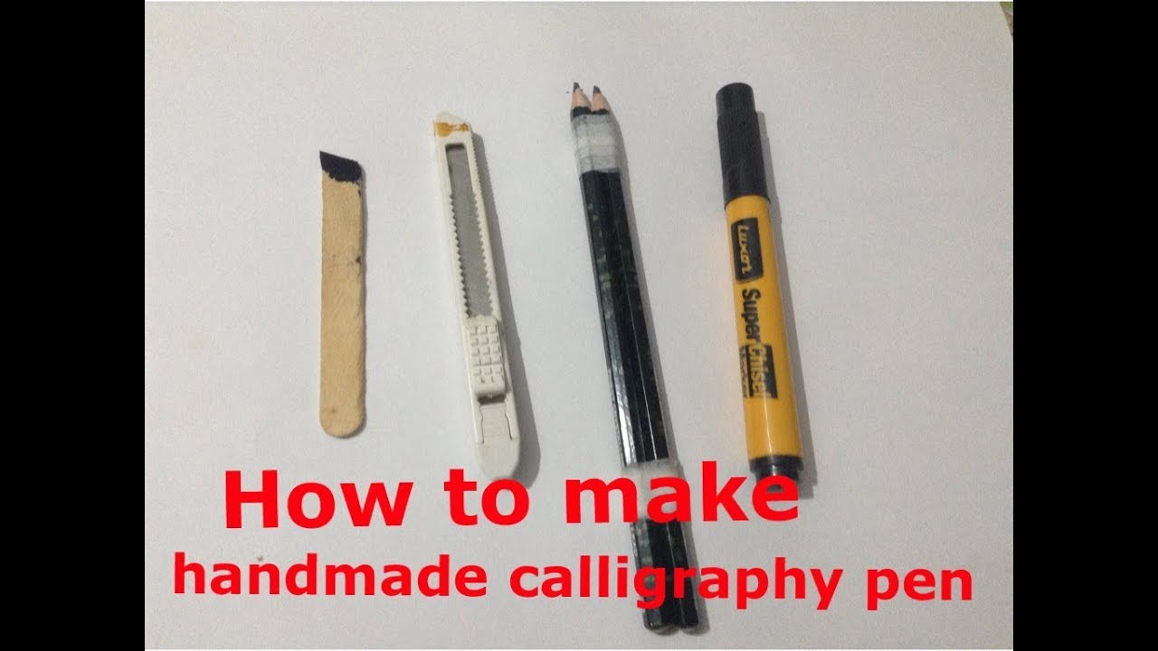 how to make handmade calligraphy pen and use sudammali YouTube
