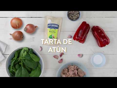¡Una tarta de atún con todo el sabor de la nueva mayonesa Hellmann’s con Aceite de Palta!