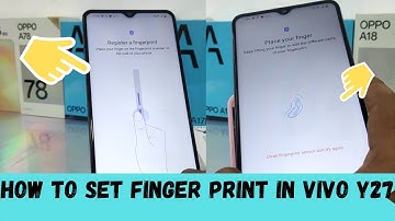 How to set fingerprint lock in VIVO Y27| Vivo y27 fingerprint lock setting/Vivo y27 fingerprint