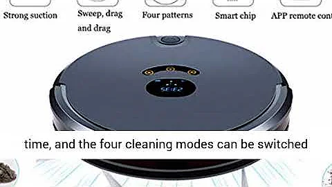 AIMIXU Automatic Vacuum Cleaner Robot,Low Noise APP Control Sweeping and Dragging Voice Prompts Robo