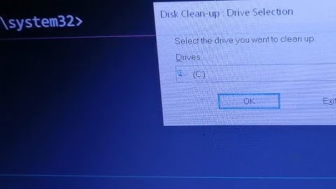 how to access disk cleanup from command prompt in windows 10