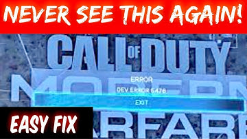 Dev Error 5476 Warzone Easy Fix (Permenant Fix)