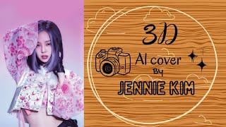 (AI Cover) JENNIE (제니) '3D' | Easy Lyrics (.feat Jungkook)