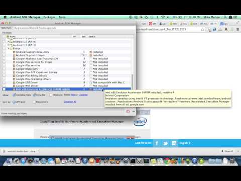 Installing HAXM Android Emulator