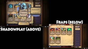 Nvidia Shadowplay vs Fraps Comparison