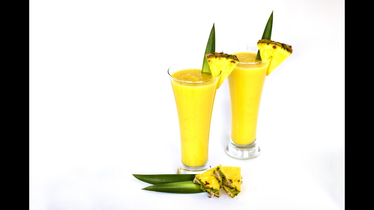 Batido de Piña y Banana Delicioso nutritivo y super facil DIY - YouTube