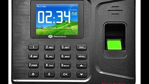 Finger print attendance software setup guide for finger rfid card password Realand Attendance Device