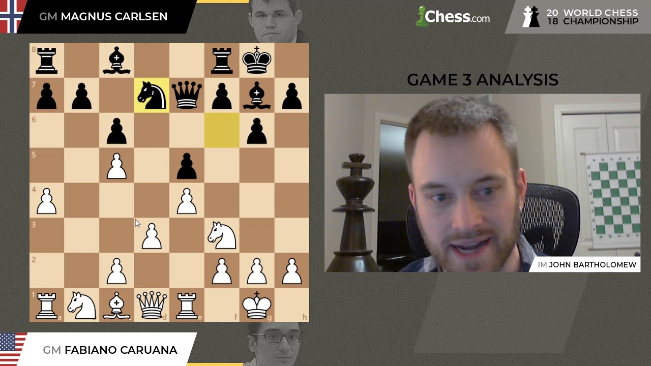 Game 3 | Caruana vs. Carlsen | 2018 World Chess Championship