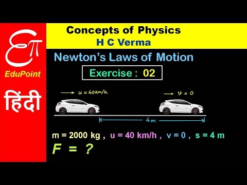Newton's Laws of Motion - H C Verma Solutions - Chapter 5 Exercise 2 | in HINDI | EduPoint - Newton's Laws of Motion - H C Verma Solutions - Chapter 5 Exercise 2 | in HINDI | EduPoint