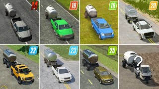 Fs14 Vs Fs16 Vs Fs18 Vs Fs20 Vs Fs22 Vs Fs23 Vs Fs25 | Milk Selling With Car | Timelapse