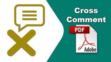 How to put a Cross symbol comment in a pdf file using Adobe Acrobat Pro DC