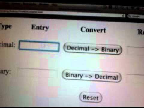 Binary to Decimal Converter - JavaScript