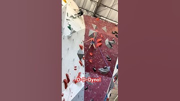 5.12c comp Dyno Fail! #indoorclimbing #dyno