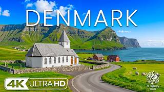 Denmark 4K – Stunning Scandinavian Countryside, Lakes &amp; Colorful Houses | Relaxing Nature