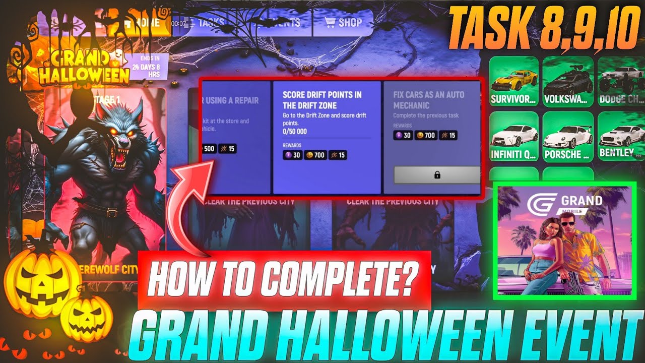 🚨 NEW EVENT! 🔥 How to Complete HALLOWEEN EVENT Tasks 8,9,10 FAST