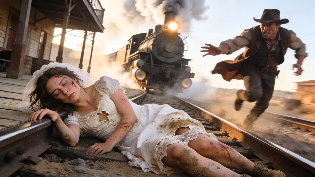 No One Helped the Mail Order Bride… Until a Cowboy Saw Her Collapse on the Tracks