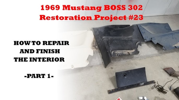 1969 Mustang BOSS 302 Restoration Project: #22. Prep and Paint Rear Spoiler  and Window Louvers. 