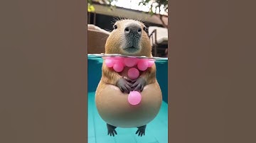 This lifehack is how a capybara stays relaxed and calm even when it