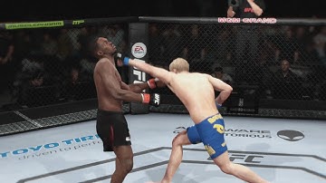 EA UFC Demo Gameplay Jones vs Gustafsson CPU vs CPU (3 Fights For The Price Of One!) (PS4)
