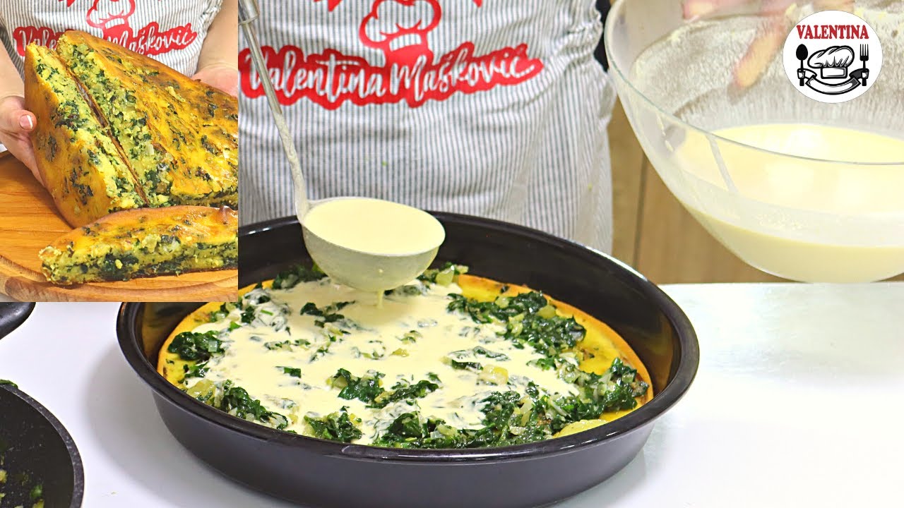 BRAŠNO,VODA,POVRĆE/Bez mešenja JUŽNJAČKA POSNA POPARENICA❗Stari Šopski recept moje majke star 100god