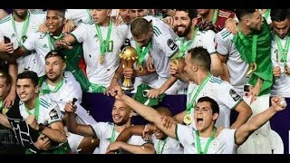 جميع اهداف المنتخب الجزائري في كان مصر 2019 وتالق المنتخب الوطني الجزائري