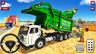 Garbage Truck Collecting Trash - Dump Truck Driver 2021 - Android Gameplay screenshot 5