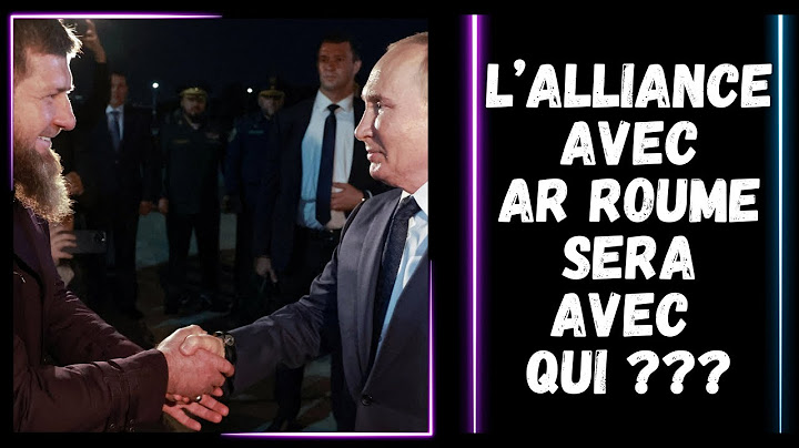 L'ALLIANCE AVEC AR ROUME SE FERA AVEC QUI ? PARTIE 1