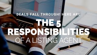 Precision Home Group The five responsibilities of a listing agent  - Matthew Lindsay