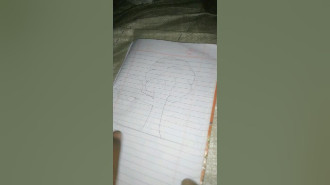 tree ka simple drawing drawing ytshorts art YouTube