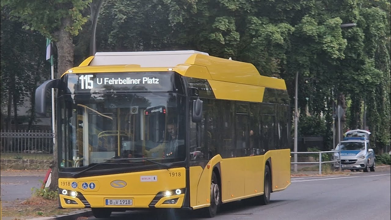 Bus Berlin | Mitfahrt im kompl. 115E von Roseneck bis Mansfelder Str./Barstr. im Solaris EE20 1918