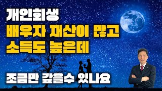 개인회생 할때 배우자 재산이 많고 소득도 높은데 조금만 갚을수 있나요