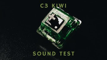 C3 Kiwi Switches Sound Test  on a NovelKeys NK65 Mechanical Keyboard