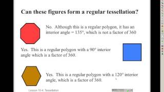 Geometry 9.55 IM2 Tessellations