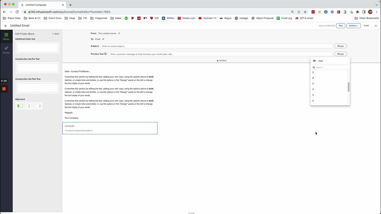 keap-how-to-insert-a-dynamic-date-into-the-footer-youtube