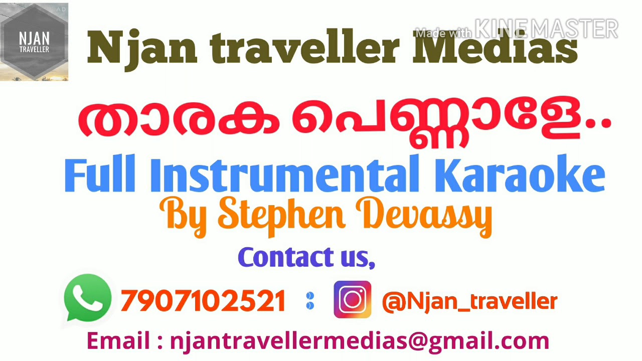 Tharaka Pennale By Stephen Devassy Full Song Karaoke Youtube tharaka pennale by stephen devassy full song karaoke