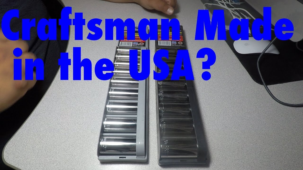 Craftsman Socket Set Made In The USA? YouTube