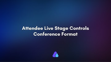 How to access "Live stage" controls as an attendee in Airmeet event? | (OLDER VERSION)