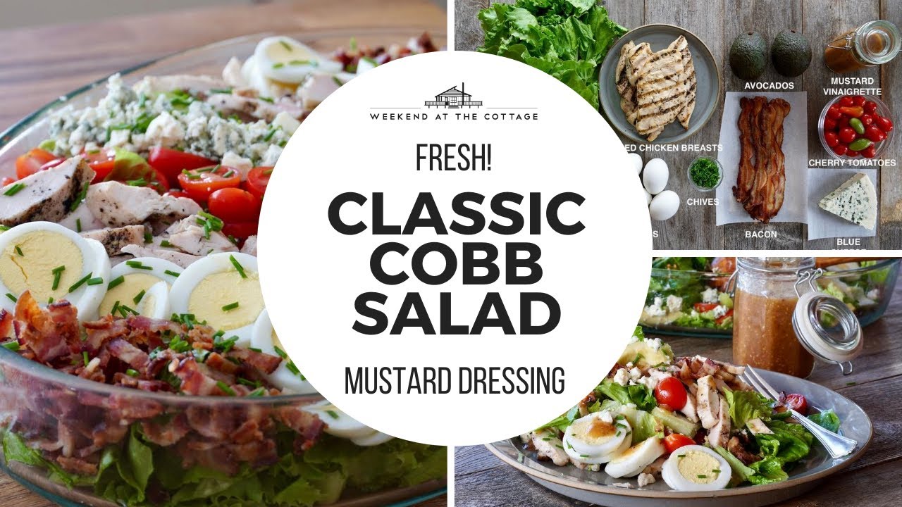 CLASSIC COBB SALAD with Homemade Dressing! - YouTube