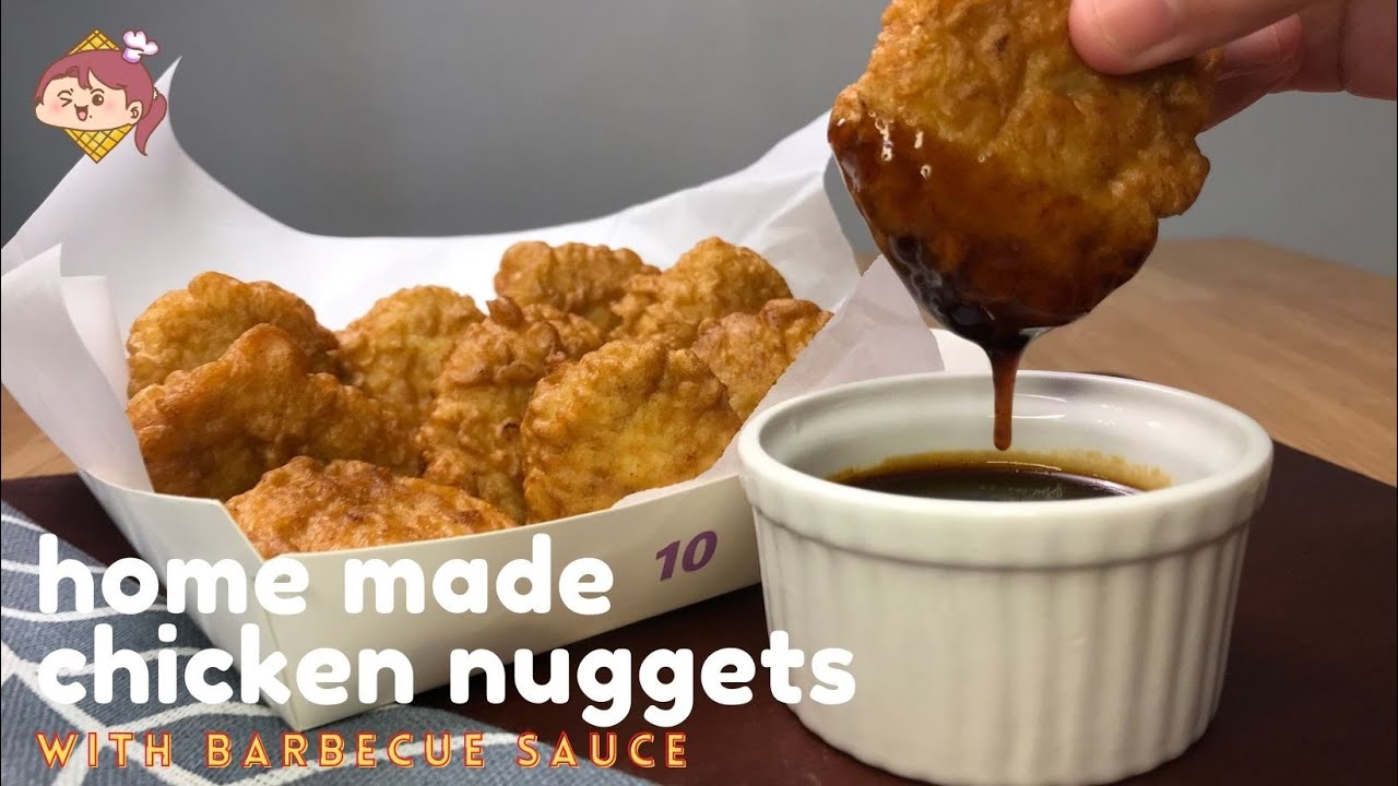 HOW TO MAKE SUPER DELICIOUS CHICKEN NUGGETS with BBQ SAUCE YouTube