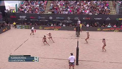 Incredible Hustle From Claes and Sponcil | AVP Gold Series Manhattan Beach Open