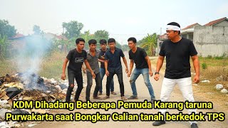 GAWAT‼️KDM Tidak bisa pulang dihadang Pemuda karena BONGKAR GALIAN berkedok tempat pembuangan sampah