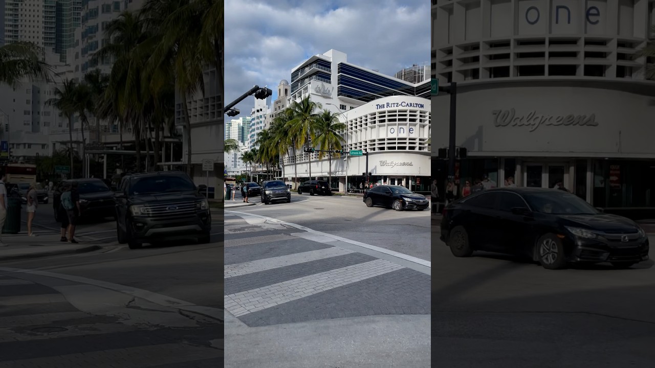 Collins Avenue and Lincoln Road - Miami - Usa tour 2024 