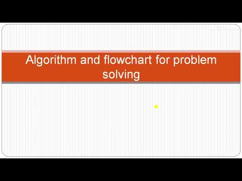 Algorithm and flowchart