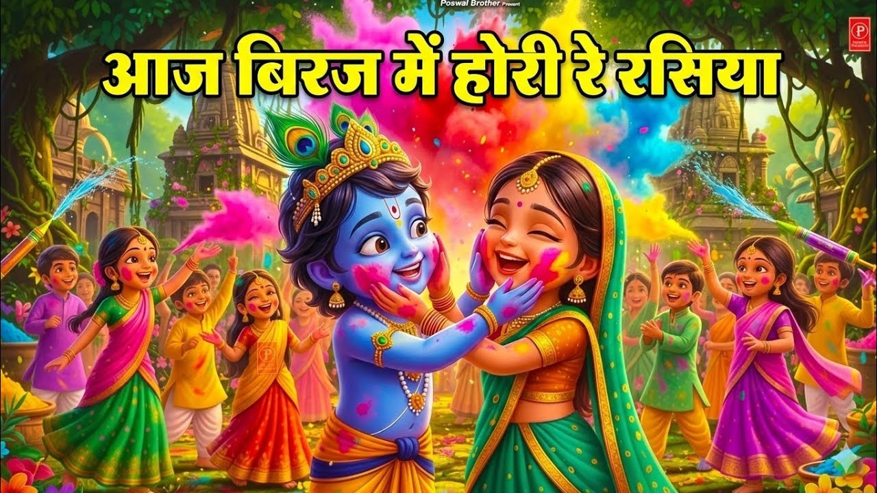 Aaj Brij Mein Hori Re Rasiya - आज बिरज में होरी रे रसिया | Krishna Bhajan | Holi Bhajan 2026