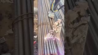 Cleaning rusty steel rods with laser technology - Good tools and machinery make work easy